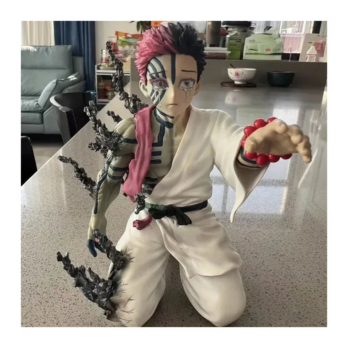 Bandai Demon Slayer Akaza Hakuji Anime-Figur aus Kunststoff, mehrfarbig, Höhe: 14,5 cm - Bild 1