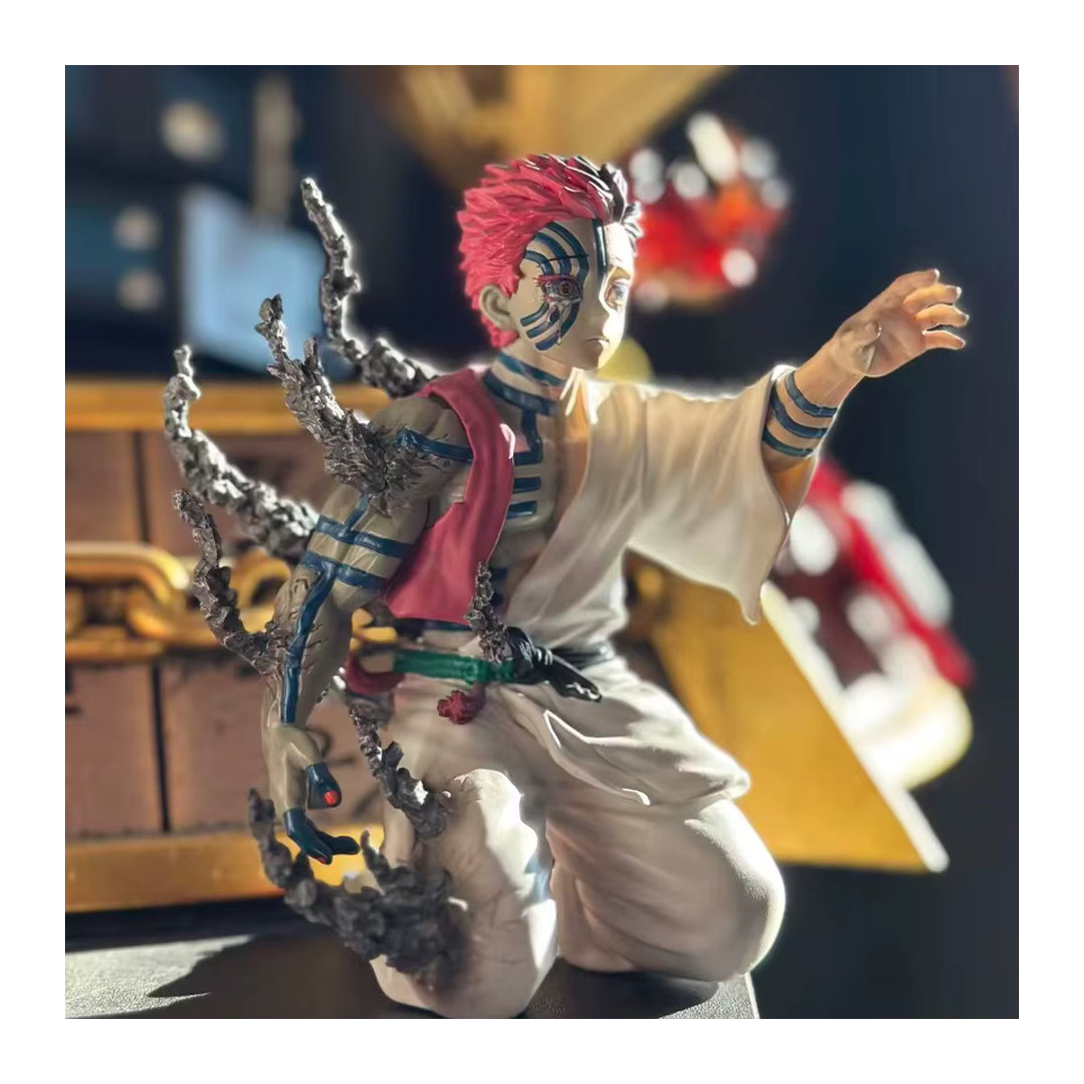 Bandai Demon Slayer Akaza Hakuji Anime-Figur aus PVC, mehrfarbig, Höhe: 15 cm - Bild 3
