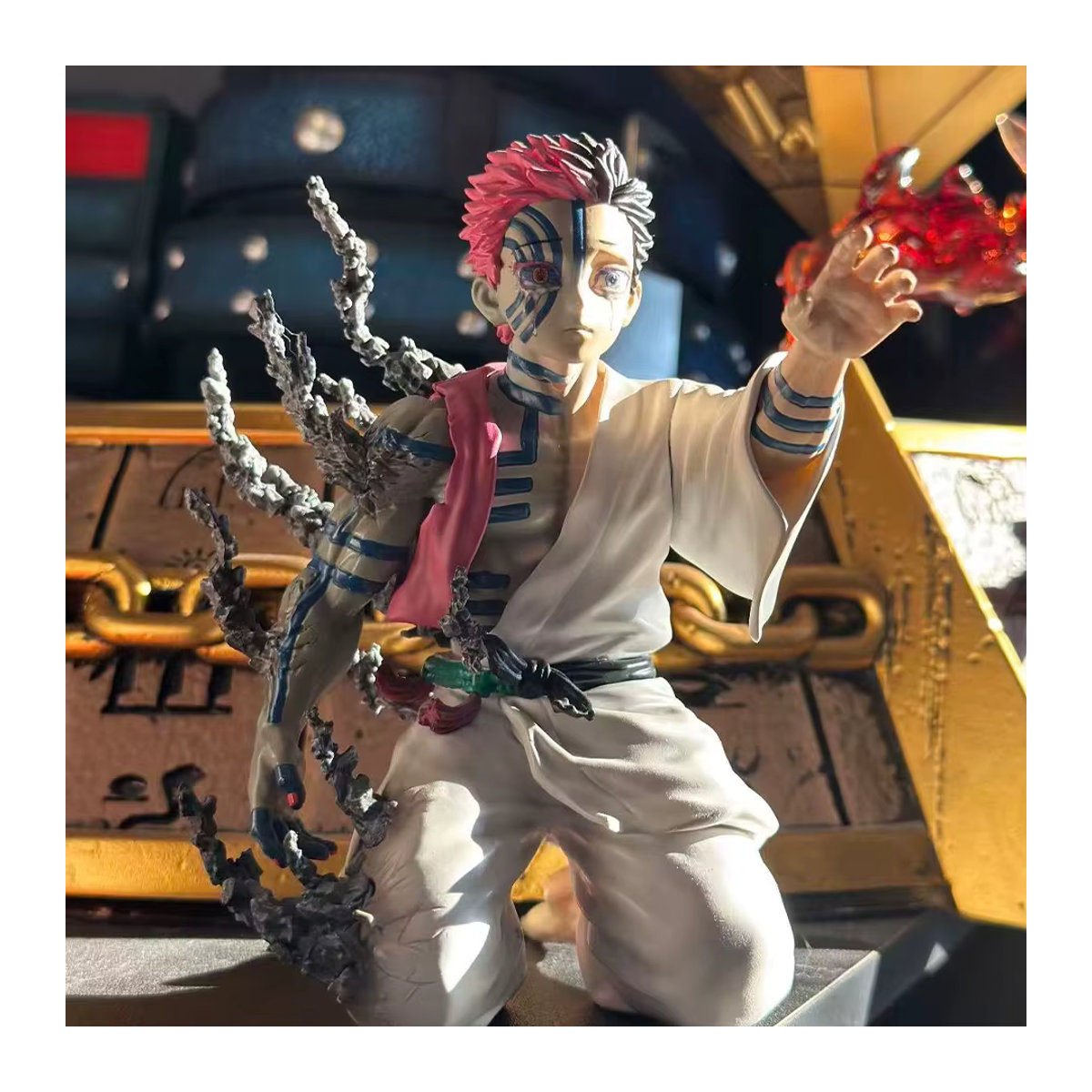 Bandai Demon Slayer Akaza Hakuji Anime-Figur aus PVC, mehrfarbig, Höhe: 15 cm - Bild 4