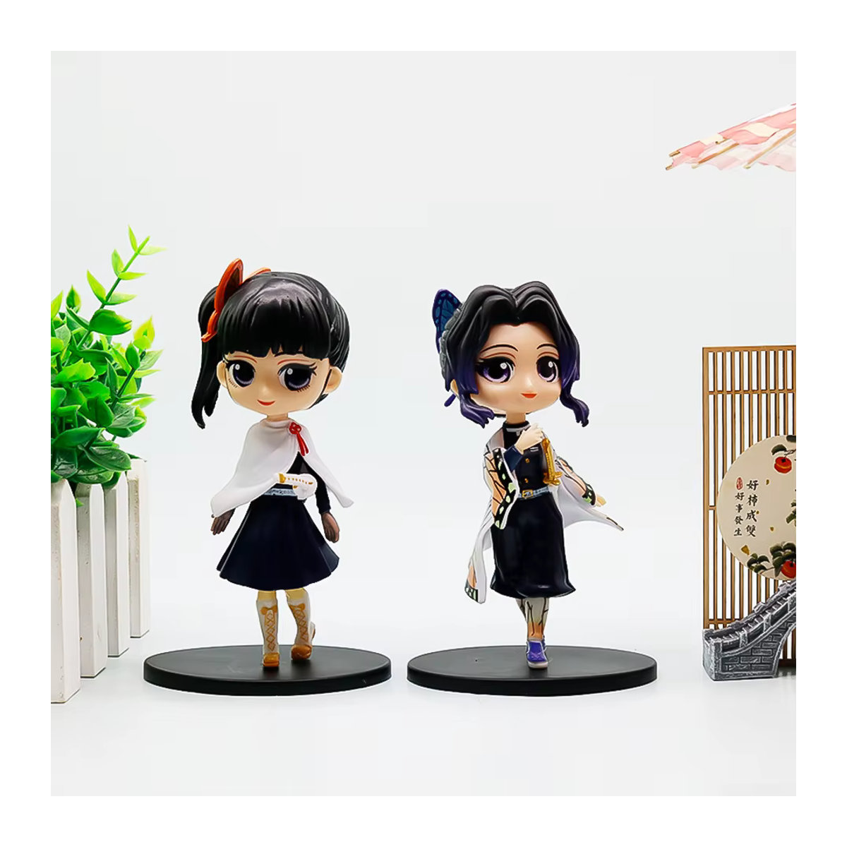 Bandai Demon Slayer Anime Actionfigur Tanjiro Kamado und Nezuko Modell Ornament, mehrfarbig, Höhe: 12 cm - Bild 3