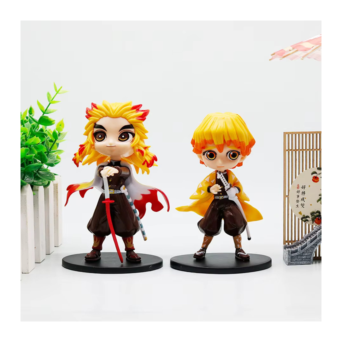 Bandai Demon Slayer Anime Actionfigur Tanjiro Kamado und Nezuko Modell Ornament, mehrfarbig, Höhe: 12 cm - Bild 4