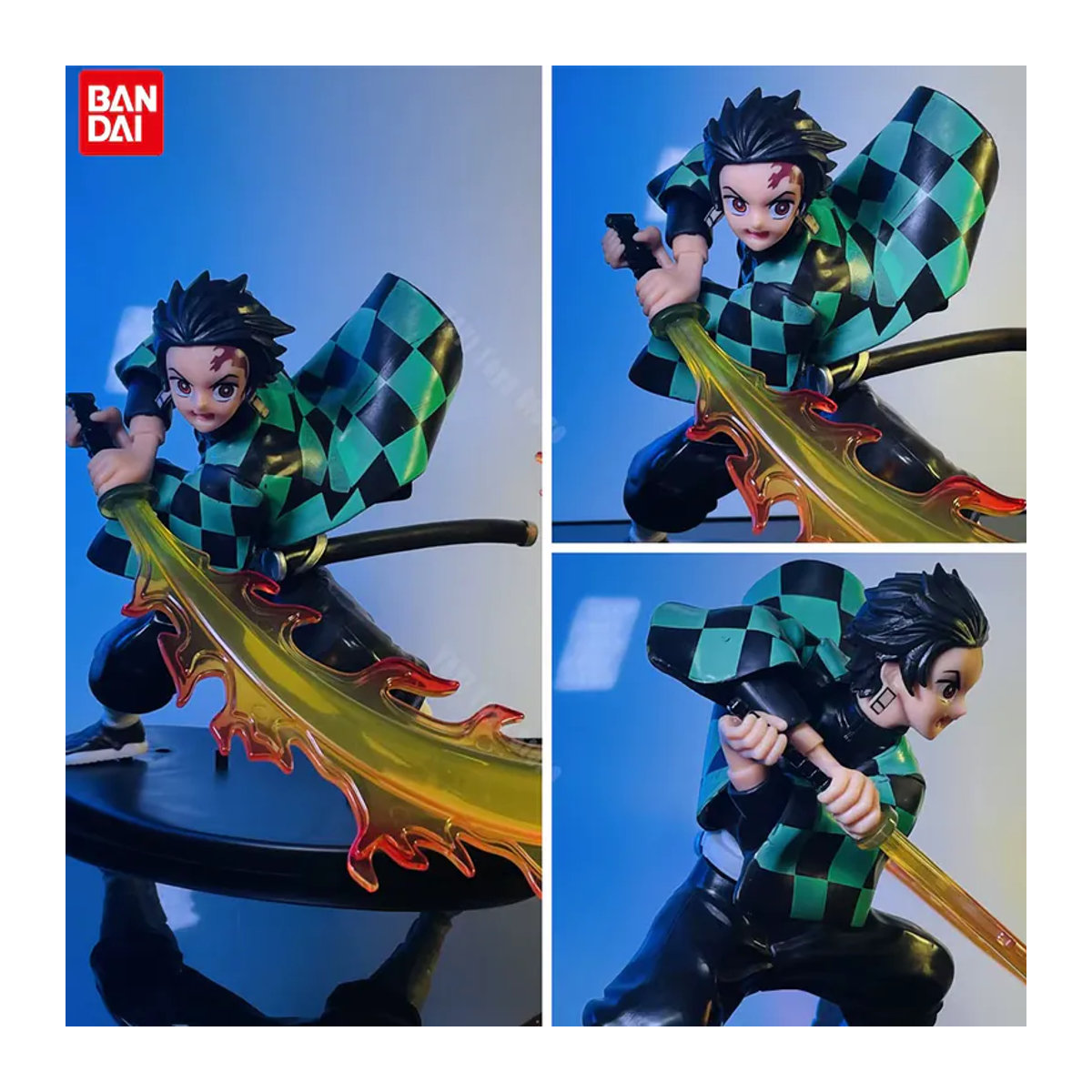 Bandai Demon Slayer Anime-Actionfiguren Tanjirou Agatsuma Zenitsu Kyoujurou aus Kunststoff, mehrfarbig - Bild 3