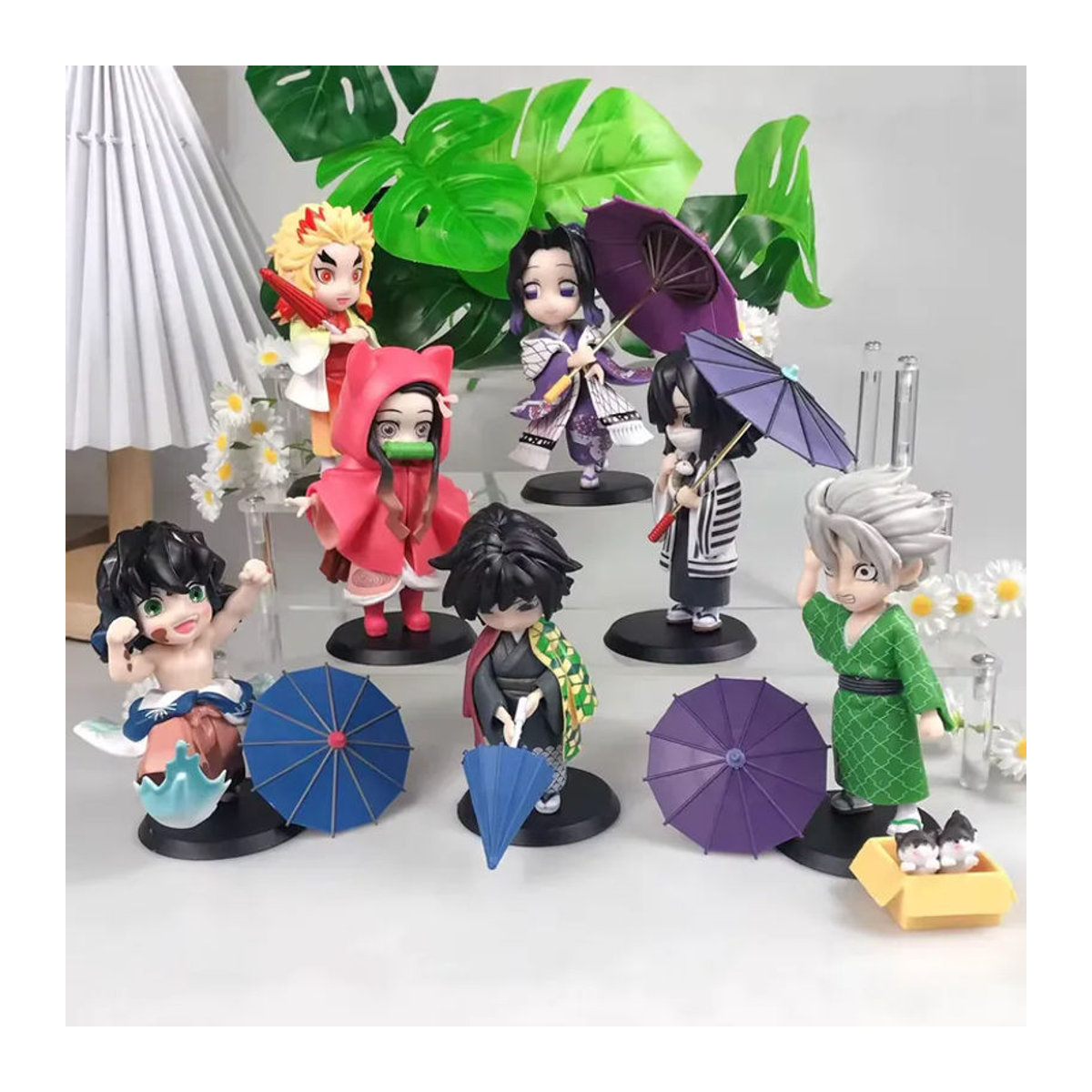Bandai Demon Slayer Anime Charakter Blind Box Actionfigur Plum Blossom Rain Serie in Mehrfarbig - Bild 4