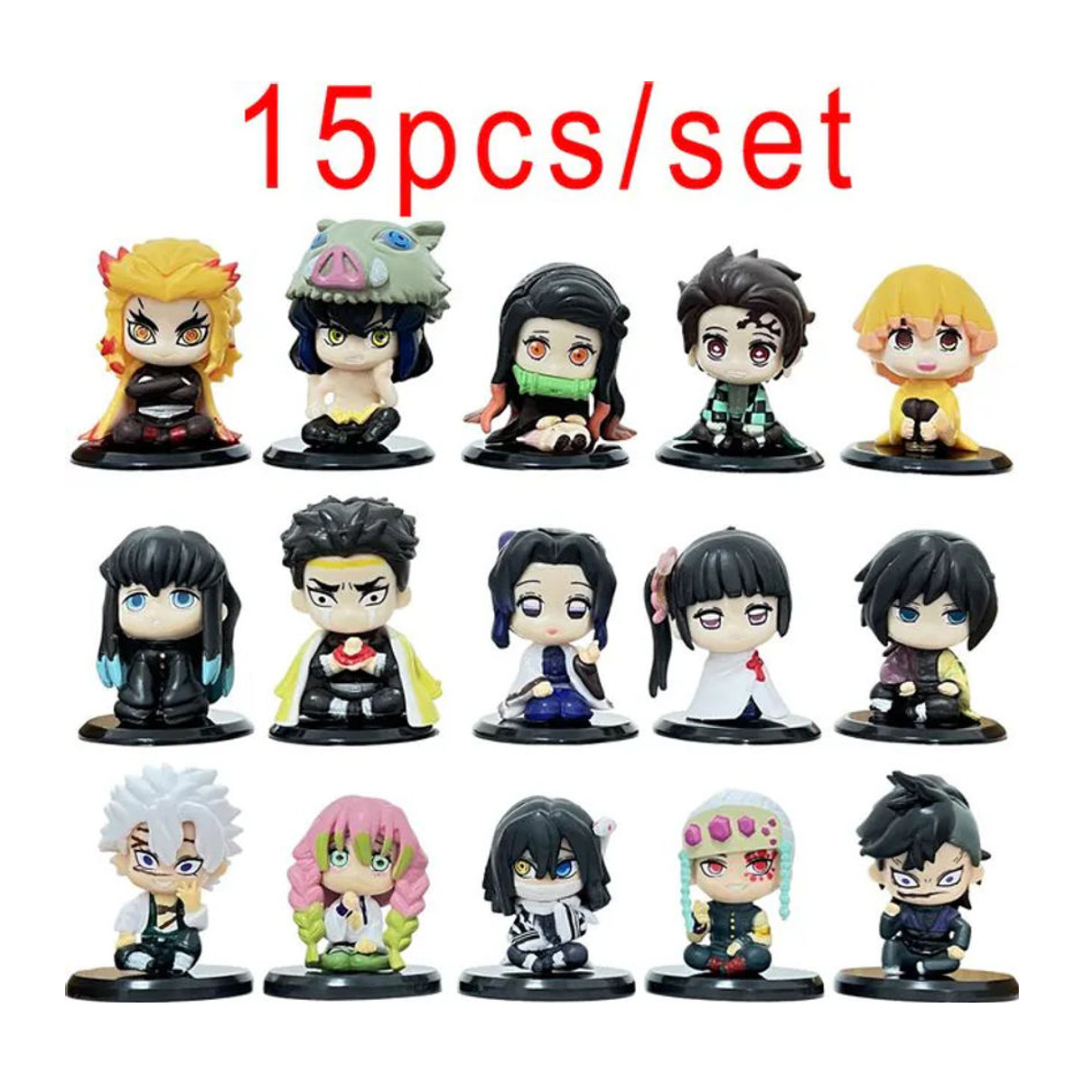 Bandai Demon Slayer Anime Charakter Figur Jiro You Bean aus PVC, mehrfarbiges Desktop-Ornament - Bild 1