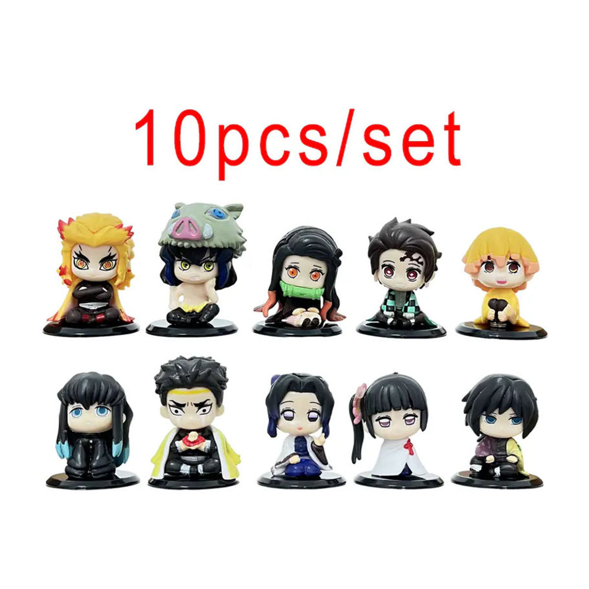 Bandai Demon Slayer Anime Charakter Figur Jiro You Bean aus PVC, mehrfarbiges Desktop-Ornament - Bild 3