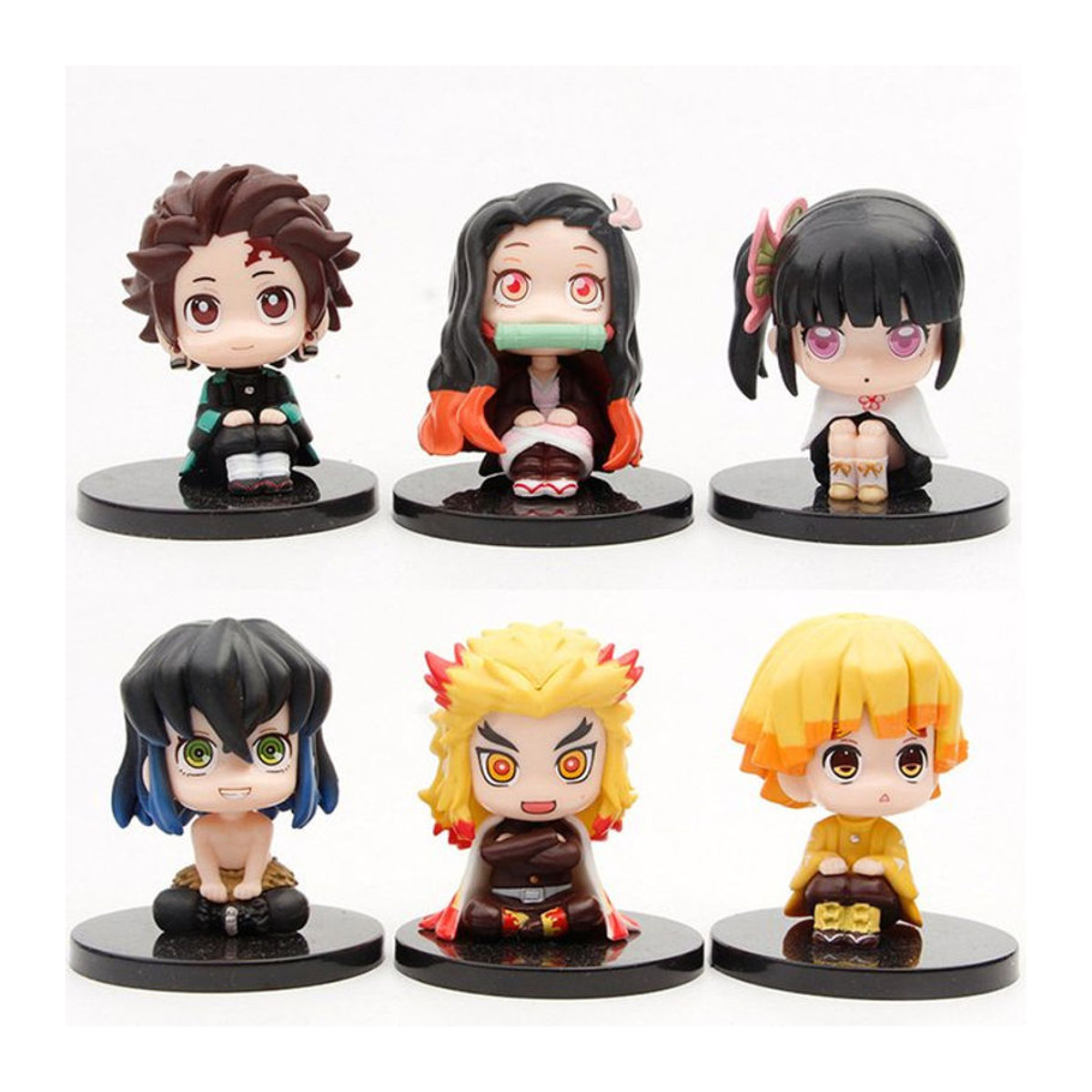 Bandai Demon Slayer Anime Charakter Q Version Mini PVC Modell Figur, mehrfarbig, Höhe: 9 cm - Bild 1