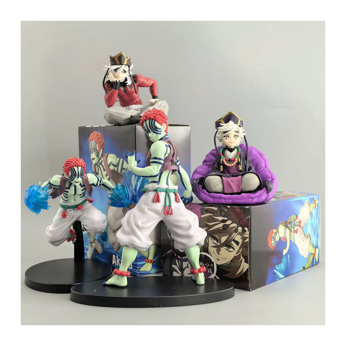 Bandai Demon Slayer Anime Figur Akaza und Douma Premium Chokonose Noodle Stopper aus Kunststoff, mehrfarbig - Bild 2