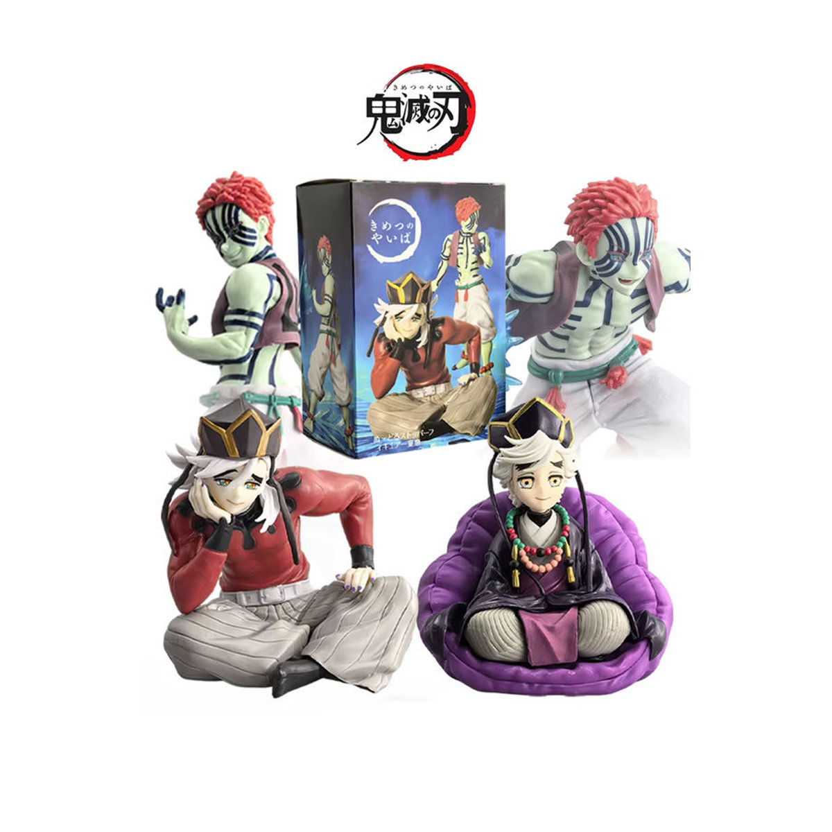 Bandai Demon Slayer Anime Figur Akaza und Douma Premium Chokonose Noodle Stopper aus Kunststoff, mehrfarbig - Bild 6