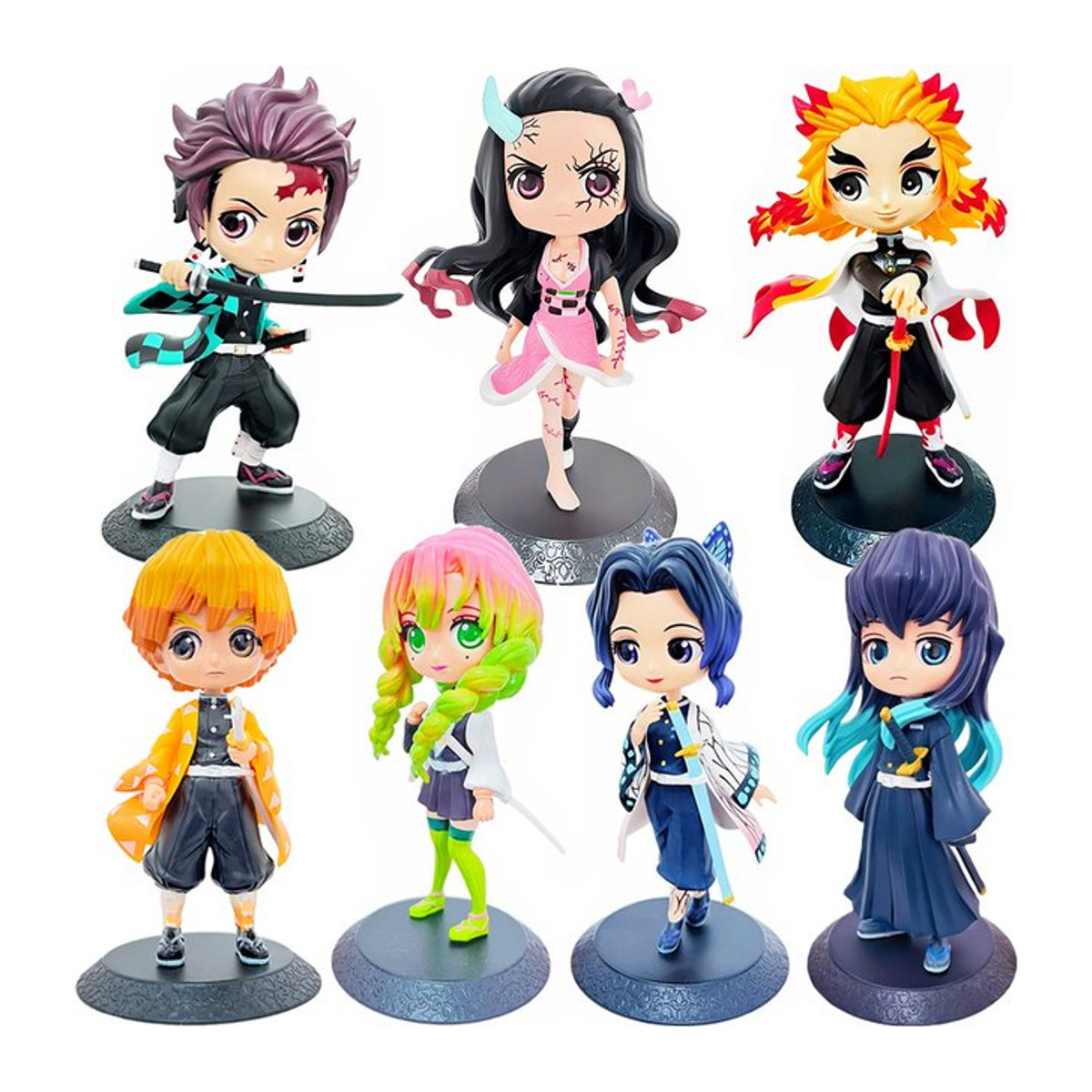 Bandai Demon Slayer Anime Figur aus PVC und Glas, Farbe Orange/Mehrfarbig, Höhe: 15 cm - Bild 1