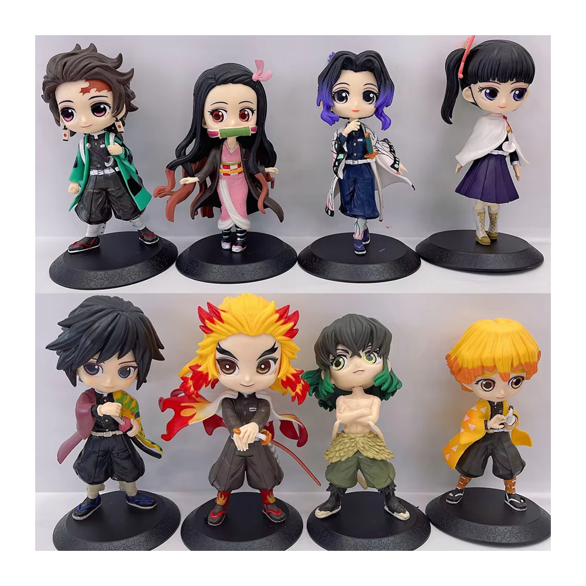 Bandai Demon Slayer Anime Figuren Set Tanjirou Agatsuma Zenitsu Kyoujurou Mehrfarbig aus Kunststoff - Bild 2