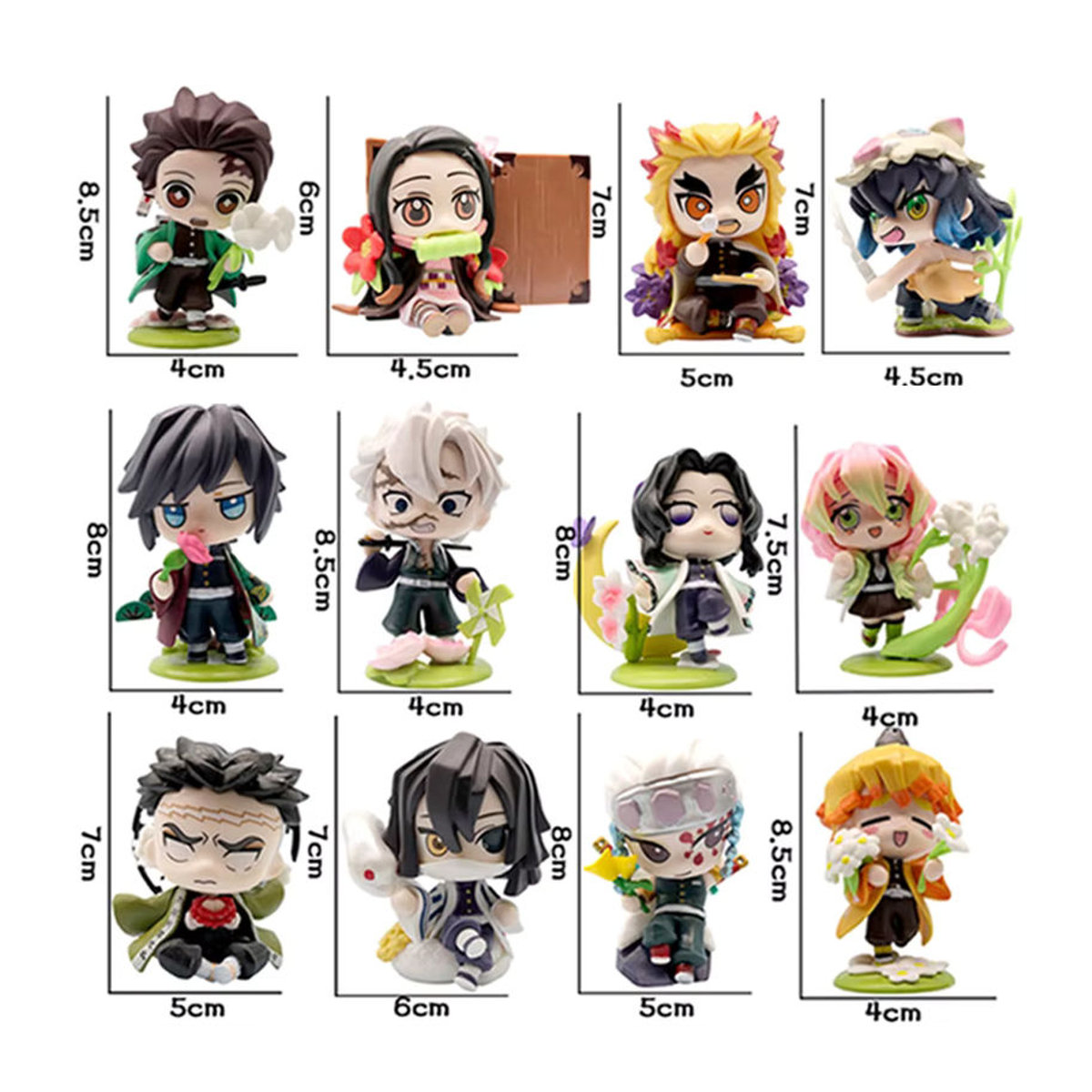 Bandai Demon Slayer Anime Figuren Tanjiro Kamado und Nezuko Blind Box aus PVC in Mehrfarbig - Bild 2