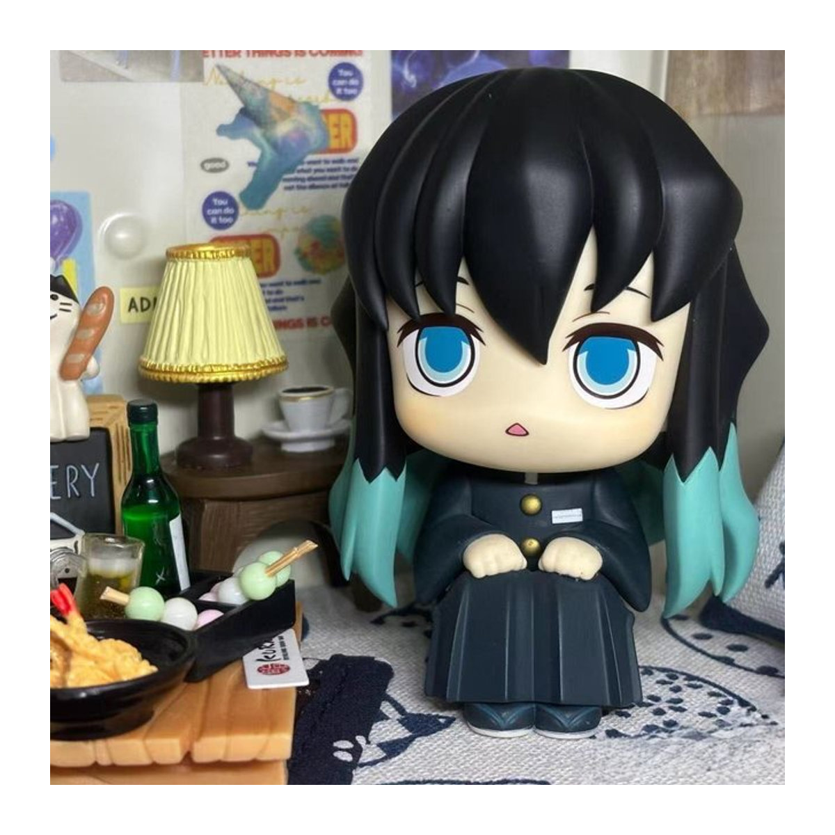 Bandai Demon Slayer Anime Figuren Tomioka Giyuu und Tokitou Muichirou aus Kunststoff, mehrfarbig - Bild 1