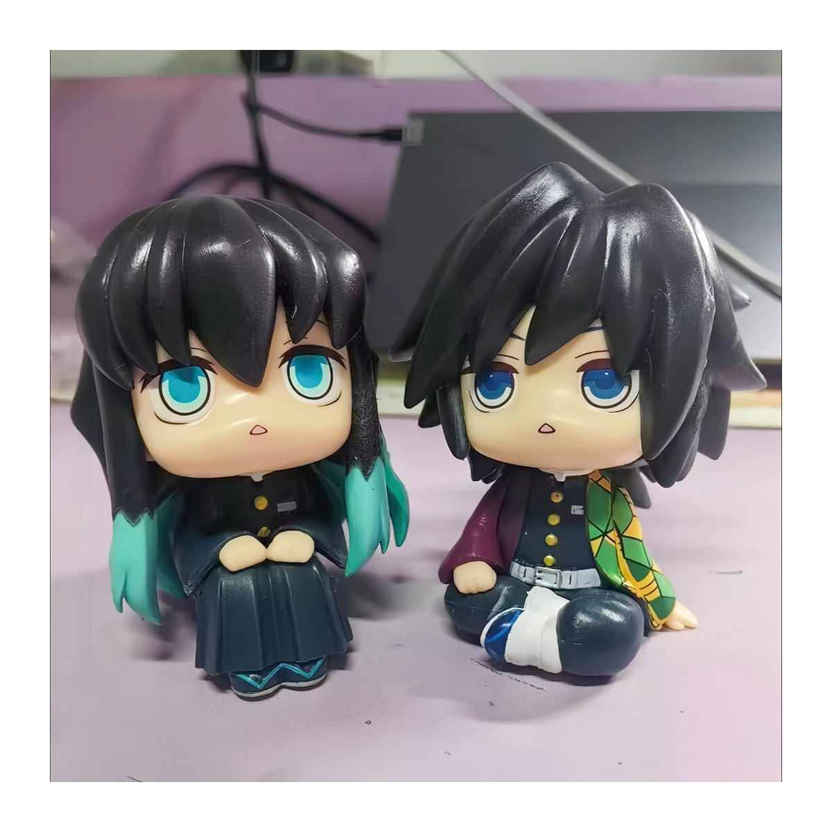 Bandai Demon Slayer Anime Figuren Tomioka Giyuu und Tokitou Muichirou aus Kunststoff, mehrfarbig - Bild 2