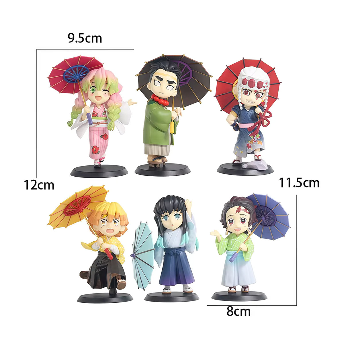 Bandai Demon Slayer Blind Box Figur Plum Rain Serie Kochou Shinobu Tomioka Giyuu Kanroji Mitsuri mehrfarbig - Bild 3