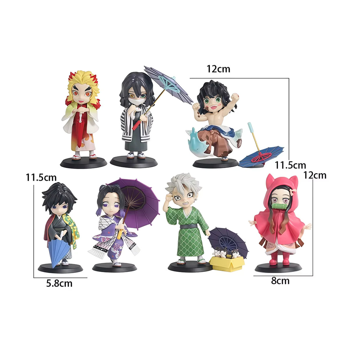 Bandai Demon Slayer Blind Box Figur Plum Rain Serie Kochou Shinobu Tomioka Giyuu Kanroji Mitsuri mehrfarbig - Bild 4