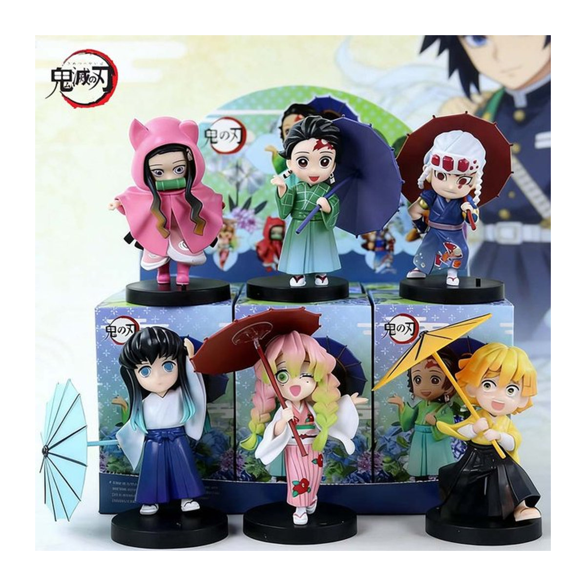 Bandai Demon Slayer Blind Box Figur Plum Rain Serie mehrfarbig - Bild 1