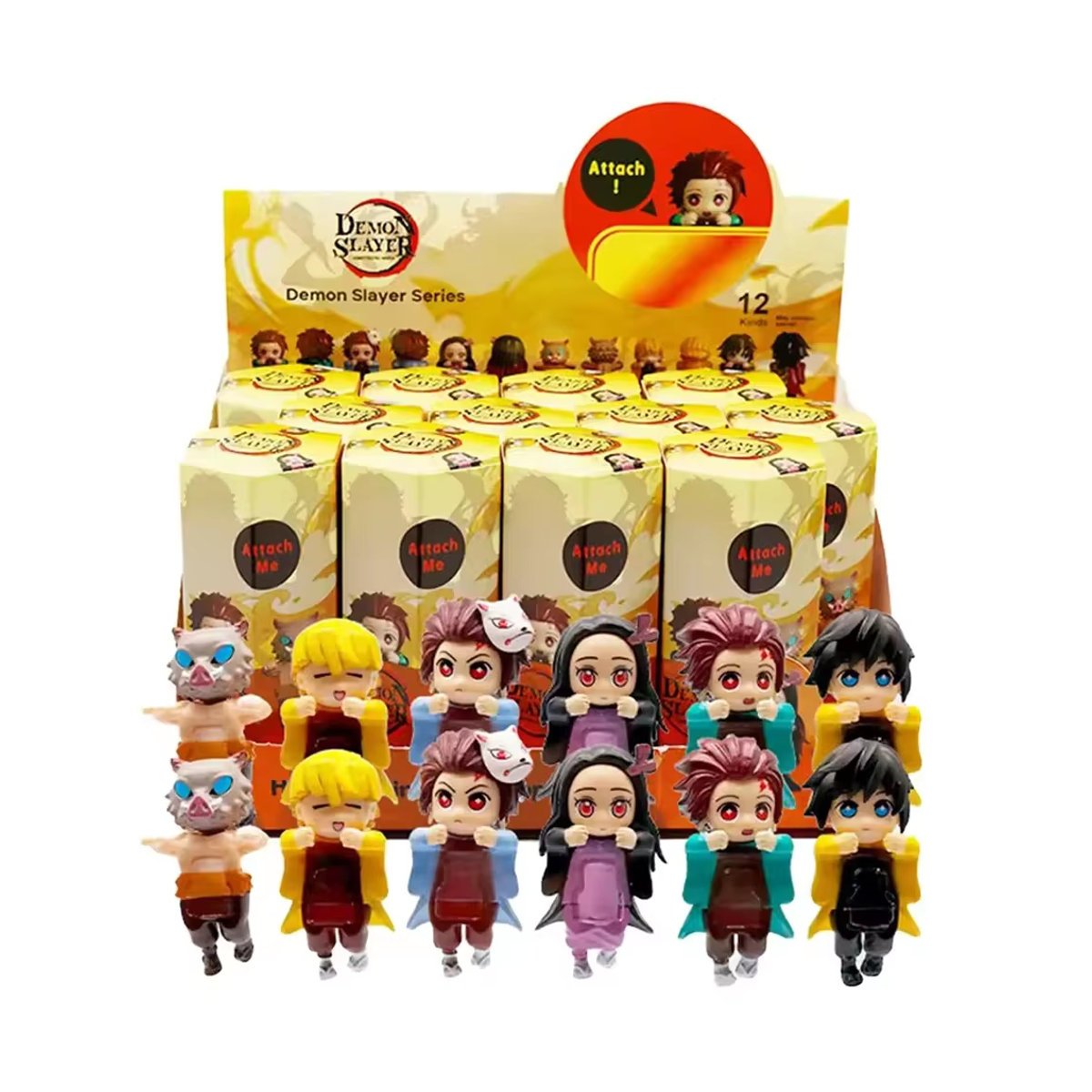 Bandai Demon Slayer Blind Box Sammelfigur aus Kunststoff, mehrfarbig, als Dekoration für Auto oder Desktop - Bild 5