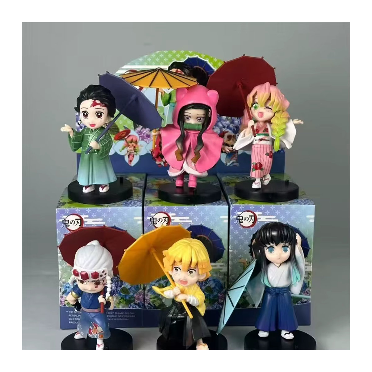 Bandai Demon Slayer Figur Plum Rain Serie Kochou Shinobu Tomioka Giyuu Kanroji Mitsuri Rosa aus Kunststoff - Bild 2