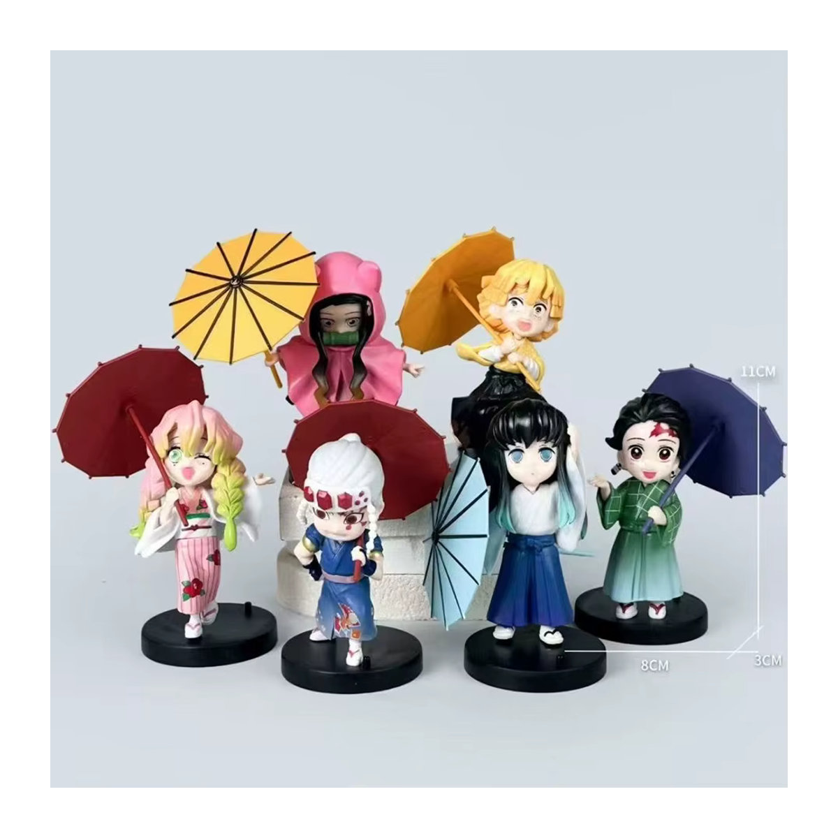 Bandai Demon Slayer Figur Plum Rain Serie Kochou Shinobu Tomioka Giyuu Kanroji Mitsuri Rosa aus Kunststoff - Bild 4