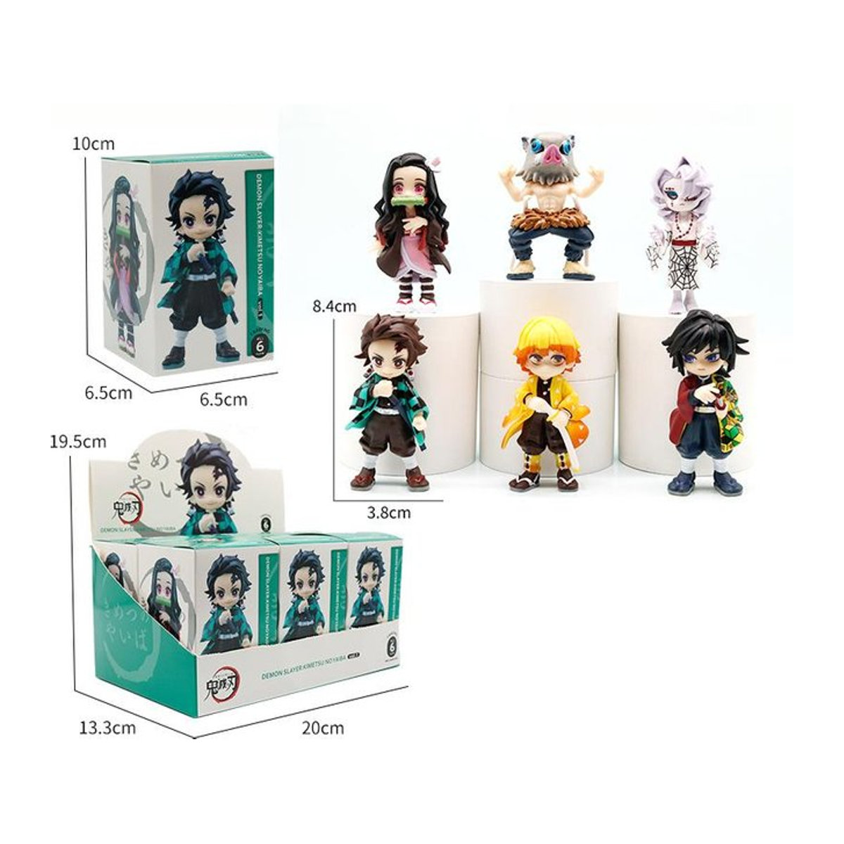 Bandai Demon Slayer Kimetsu no Yaiba Blind Box Anime Figur Kanao Tsuyuri mehrfarbig - Bild 1
