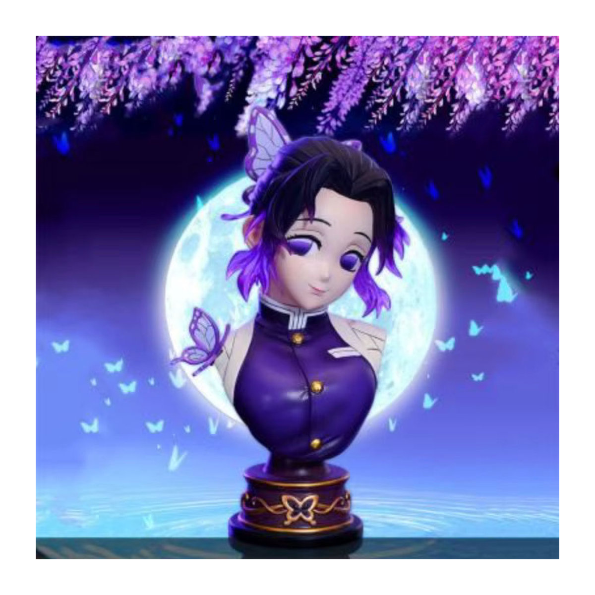 Bandai Demon Slayer Kochou Shinobu Anime Figur lila Dekorationsmodell aus Kunststoff - Bild 4