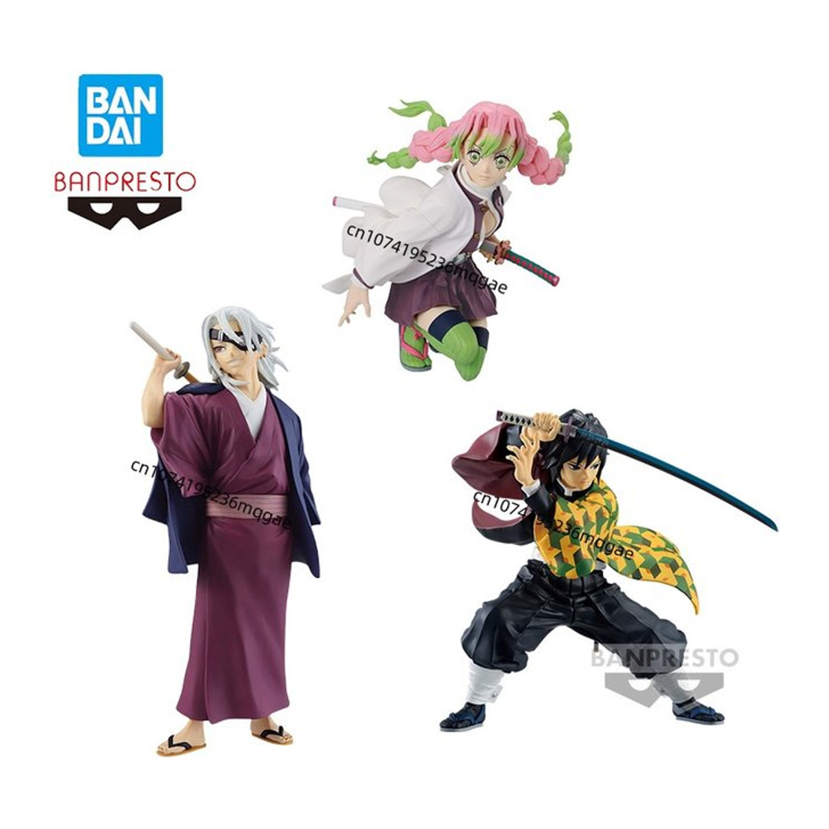 Bandai Demon Slayer MAXIMATIC Anime Action Figures Kanroji Mitsuri, Tomioka Giyuu und Uzui Tengen Modell-Sammlung in Mehrfarbig - Bild 1