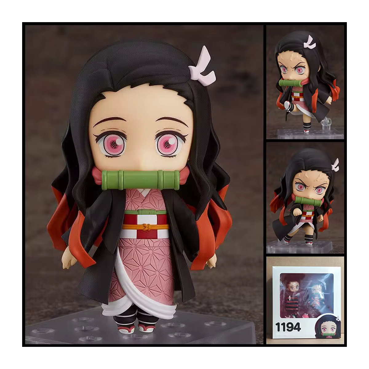 Bandai Demon Slayer Nezuko Kamado 1194 Actionfigur mit beweglichem Gesicht für Sammler und Desktop-Dekoration, mehrfarbig - Bild 1