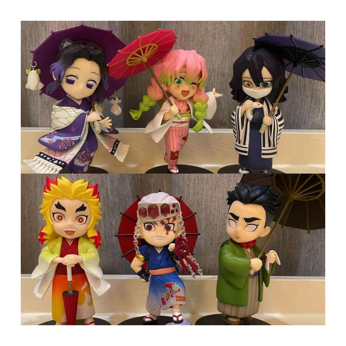 Bandai Demon Slayer Qposket Blind Box Figuren aus PVC, mehrfarbig, Höhe: 12 cm - Bild 2