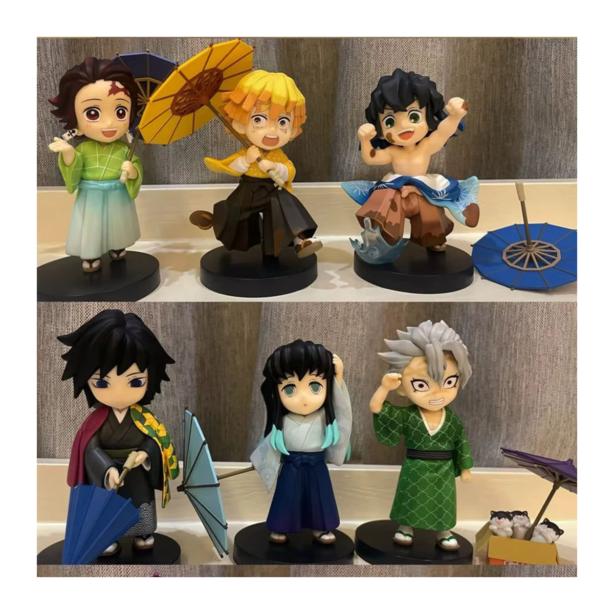 Bandai Demon Slayer Qposket Blind Box Figuren aus PVC, mehrfarbig, Höhe: 12 cm - Bild 3