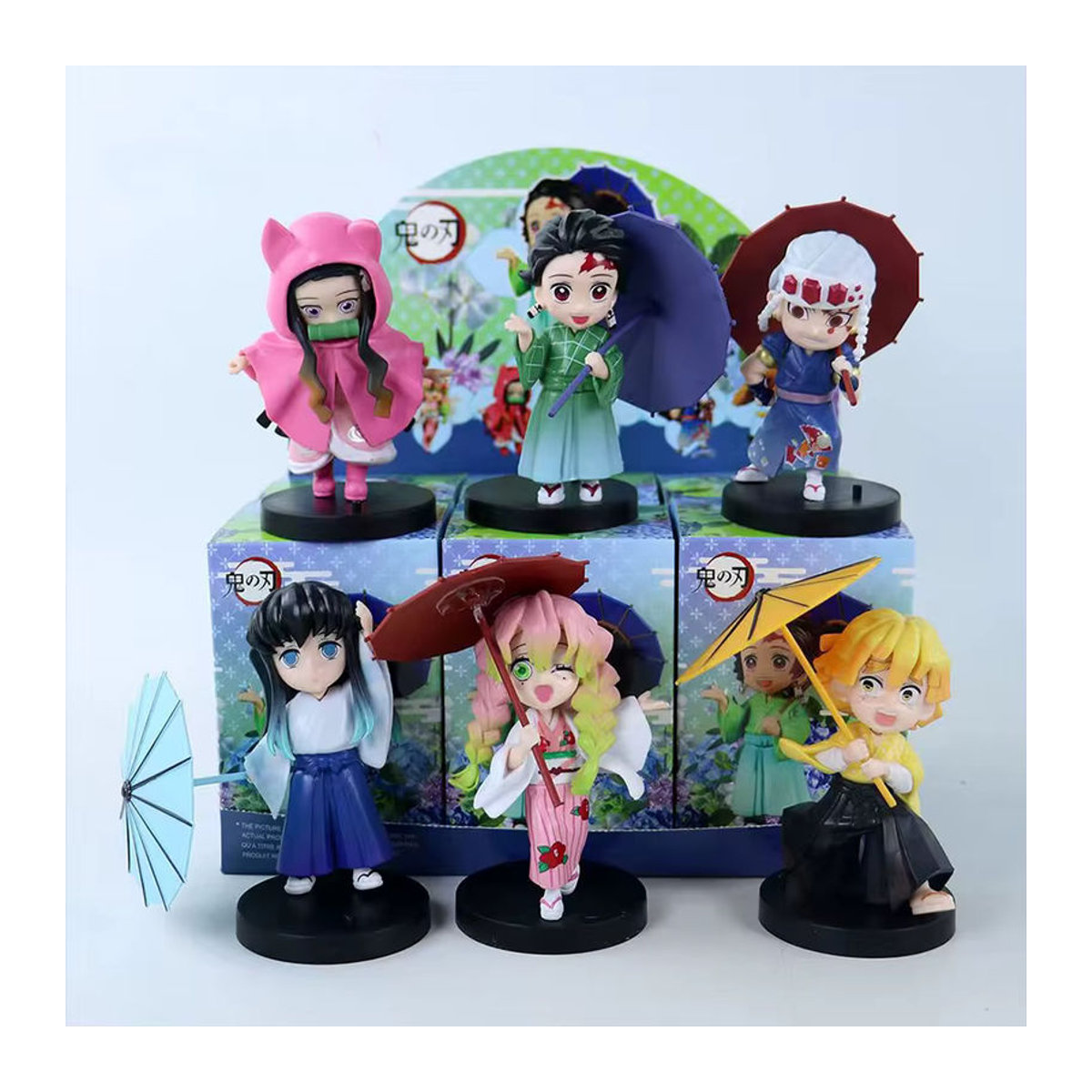 Bandai Demon Slayer Qposket Blind Box Figuren aus PVC, mehrfarbig, Höhe: 12 cm - Bild 4