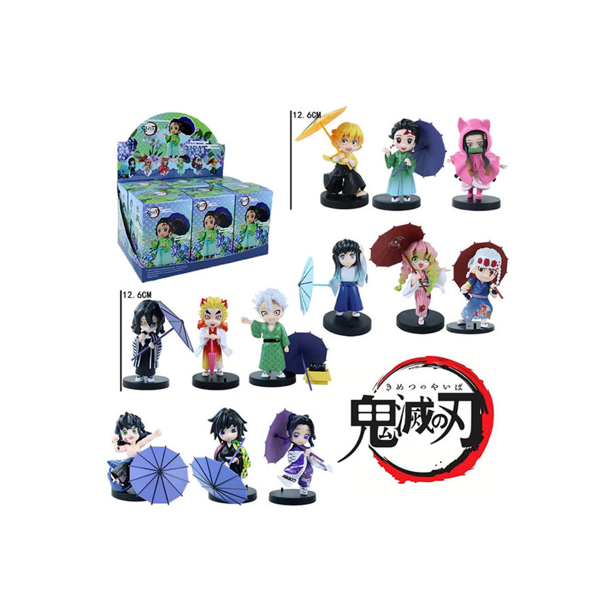 Bandai Demon Slayer Qposket Blind Box Figuren aus PVC, mehrfarbig, Höhe: 12 cm - Bild 7