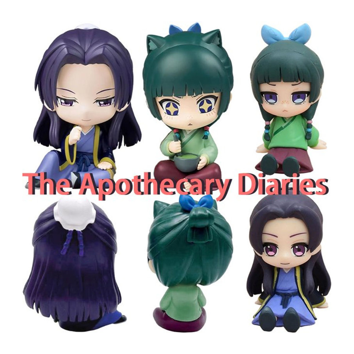 Bandai Die Apothekerin Maomao und Jinshi Mini Figuren Q-Version, mehrfarbige Anime-Modelle aus Kunststoff, Höhe: 12 cm - Bild 1