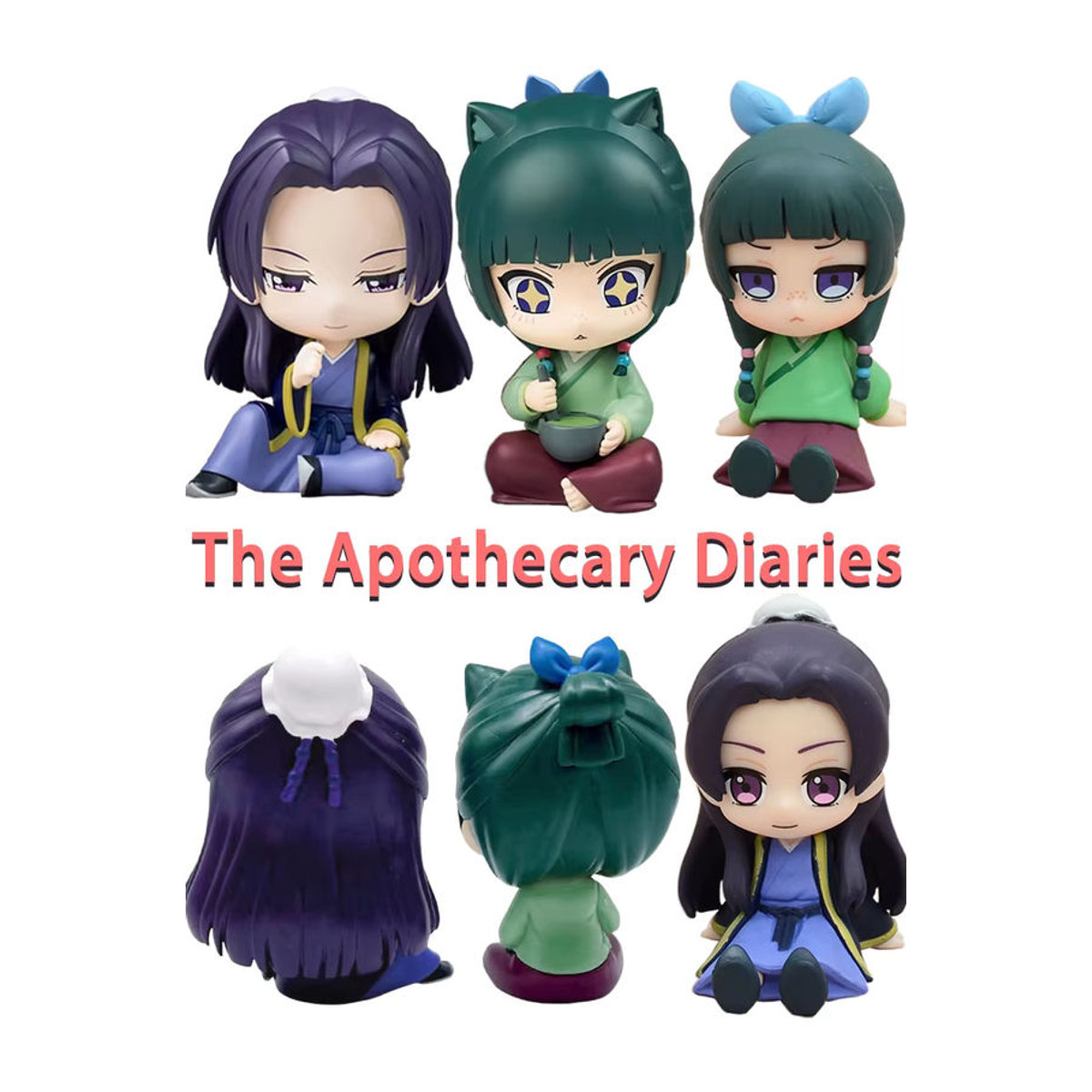 Bandai Die Apothekerin Maomao und Jinshi Mini Figuren Q-Version, mehrfarbige Anime-Modelle aus Kunststoff, Höhe: 12 cm - Bild 5