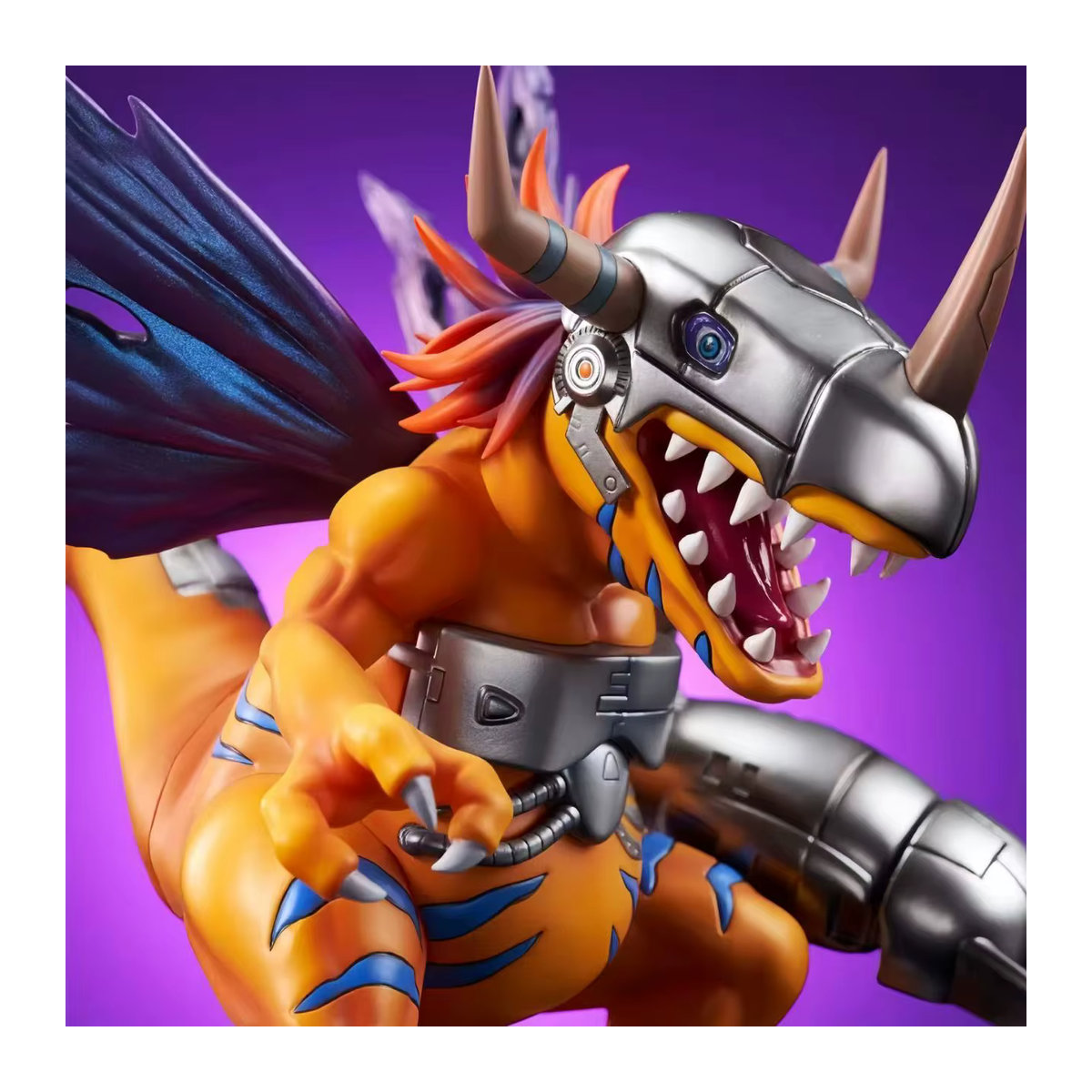 Bandai Digimon Abenteuer Metall Greymon Anime Figur in Orange, Höhe: 18 cm - Bild 3