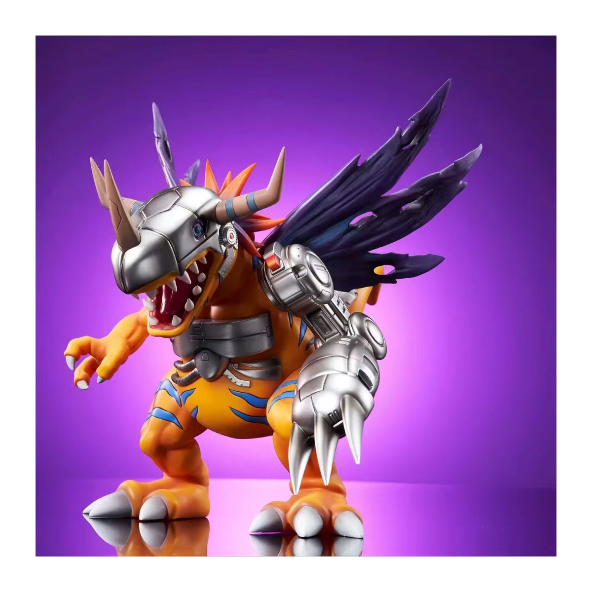 Bandai Digimon Abenteuer Metall Greymon Anime Figur in Orange, Höhe: 18 cm - Bild 4