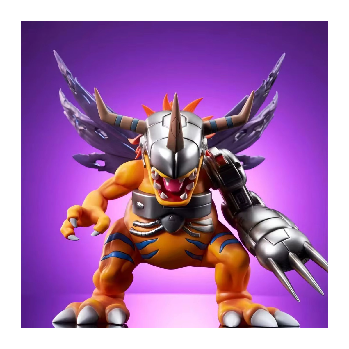 Bandai Digimon Abenteuer Metall Greymon Anime Figur in Orange, Höhe: 18 cm - Bild 5