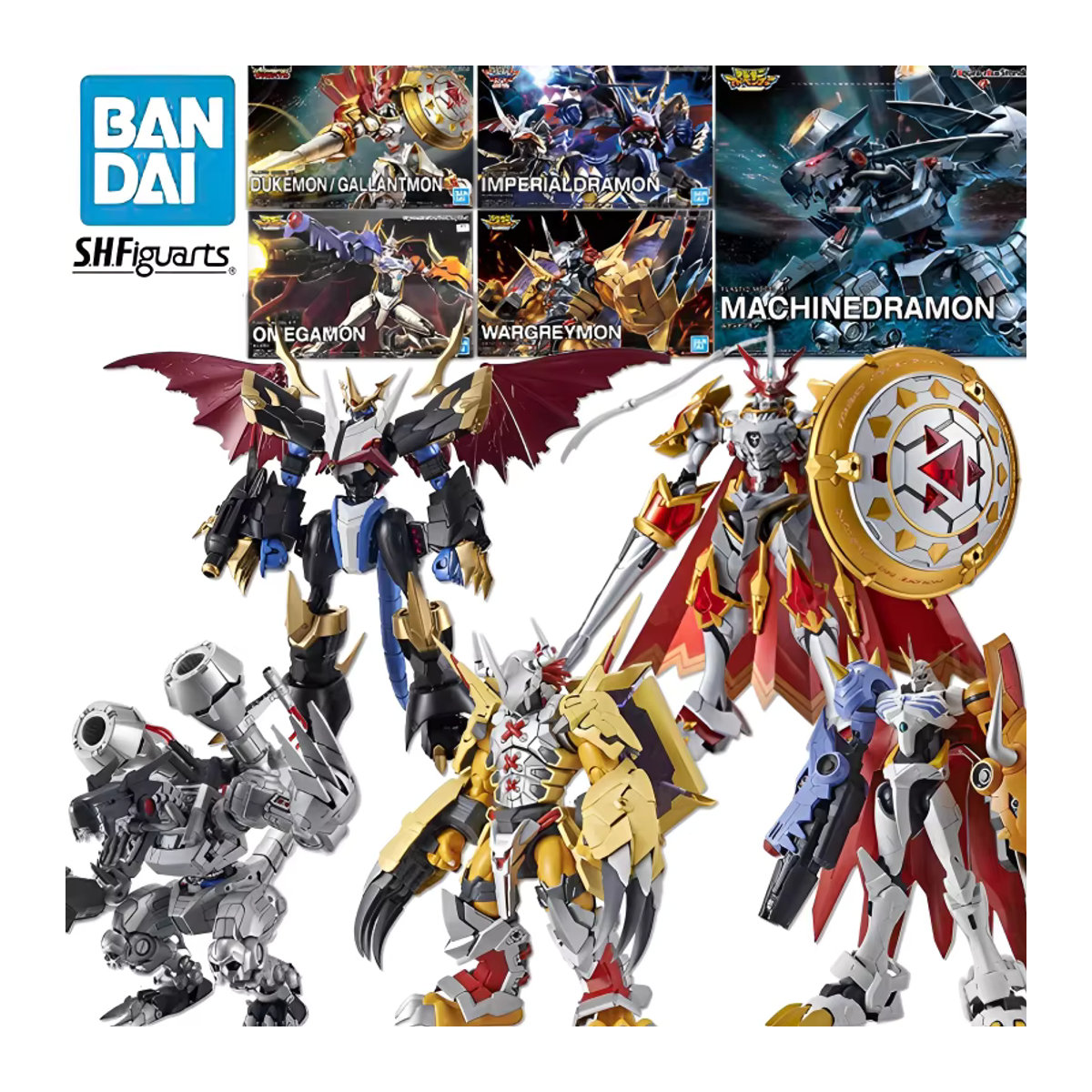 Bandai Digimon Abenteuer Wargreymon Anime Figur in Gold und Mehrfarbig aus Kunststoff - Bild 2