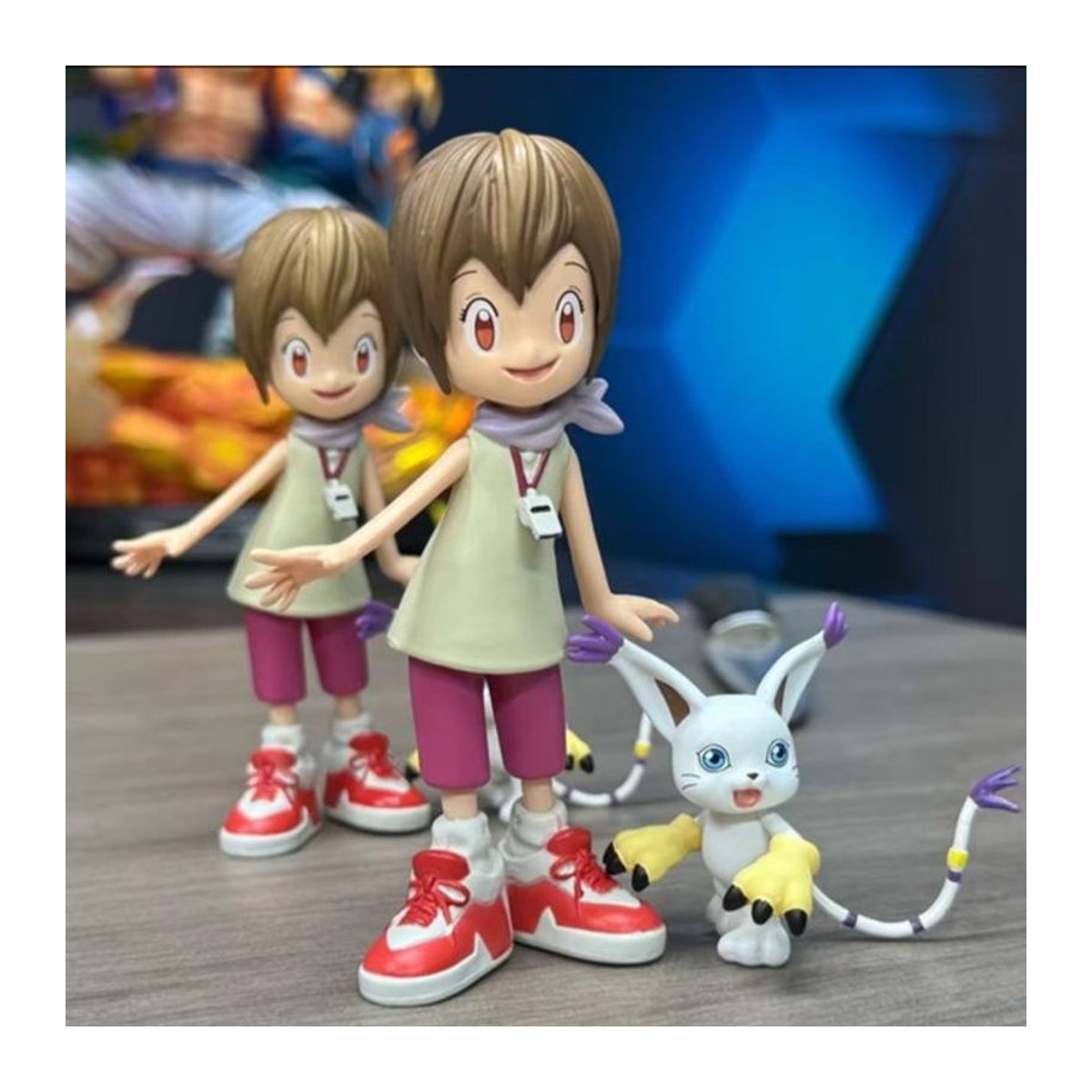 Bandai Digimon Abenteuer Yagami Hikari und Tailmon Figur aus Kunststoff, mehrfarbig - Bild 1