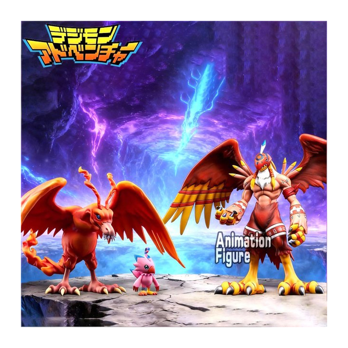 Bandai Digimon Adventure Actionfiguren Birdramon und Piyomon aus PVC, mehrfarbig, Höhe: 4-18 cm - Bild 1