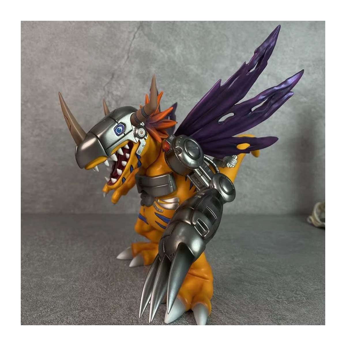 Bandai Digimon Adventure Blue Metal Greymon Actionfigur aus Kunststoff, 19 cm Höhe - Bild 3
