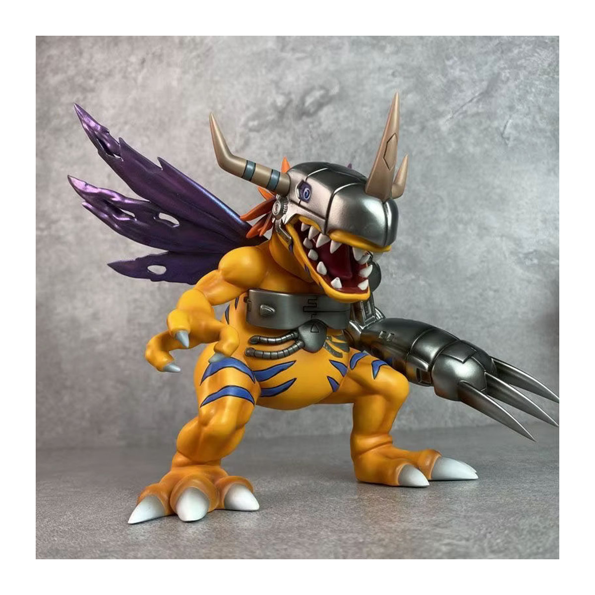 Bandai Digimon Adventure Blue Metal Greymon Actionfigur aus Kunststoff, 19 cm Höhe - Bild 4