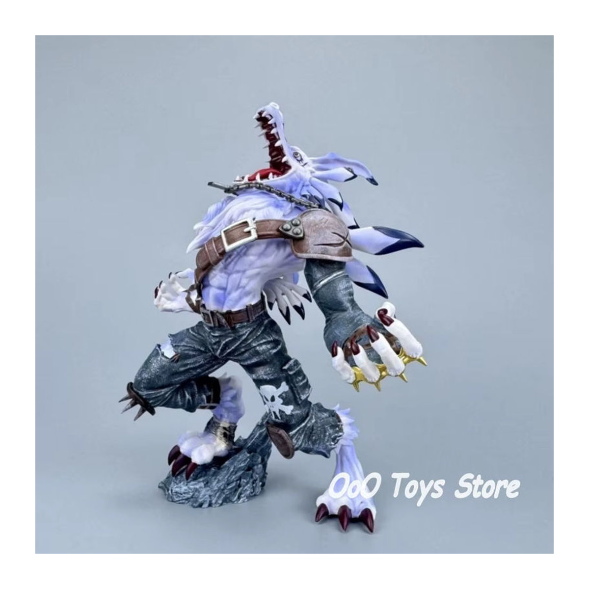 Bandai Digimon Adventure Garurumon Actionfigur aus Kunststoff, weiß, Höhe: 20 cm - Bild 4