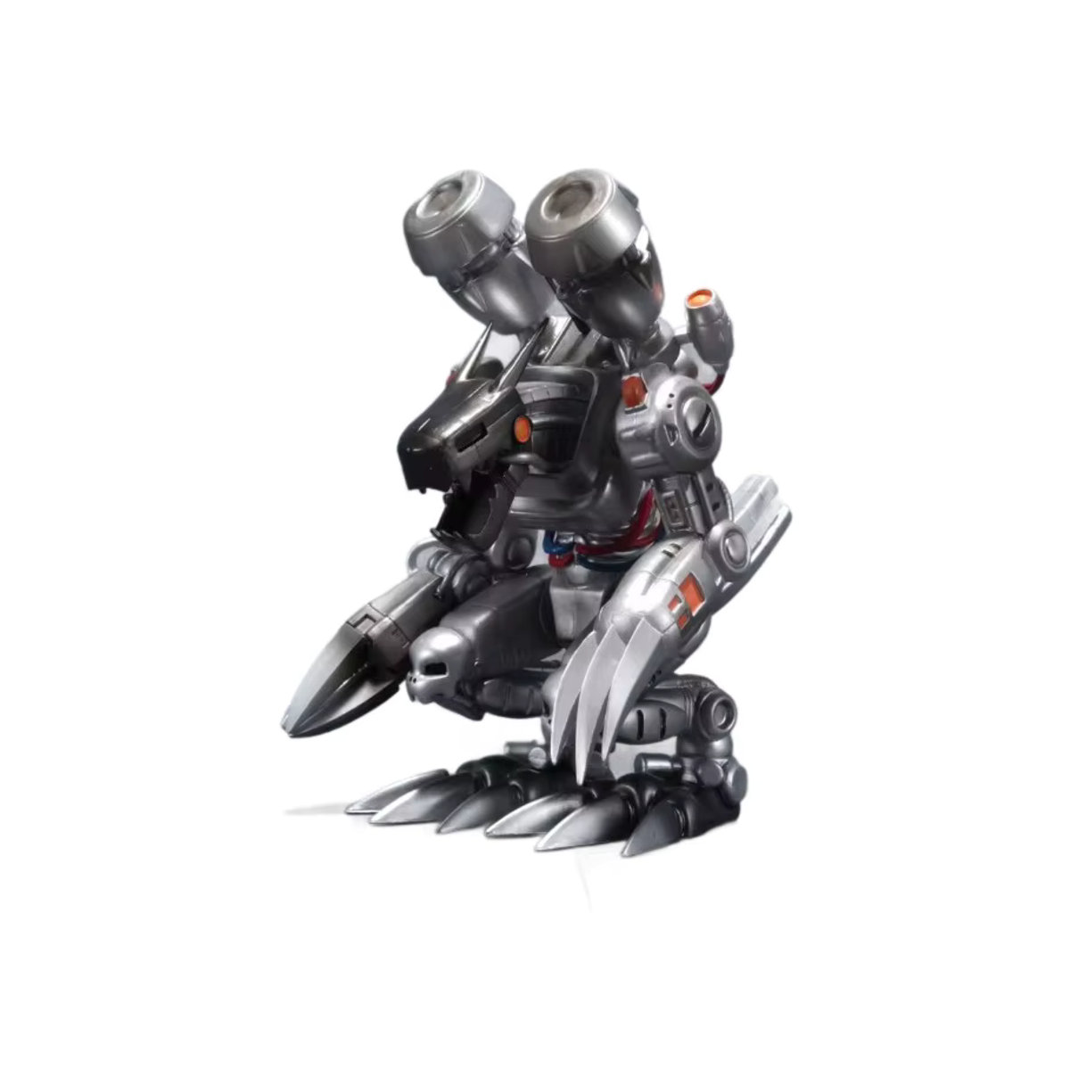 Bandai Digimon Adventure Mechanischer Devidramon Anime-Figur Modellstatue in Rot und Silber, Höhe: 18,5 cm - Bild 2