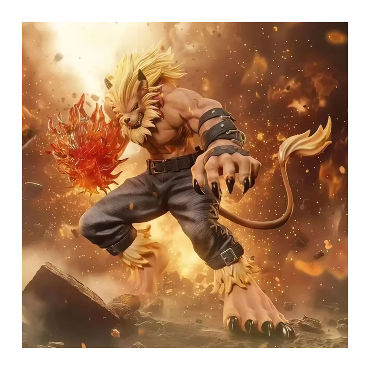 Bandai Digimon Anime-Figur Leomon als PVC-Modell in Mehrfarbig - Bild 1