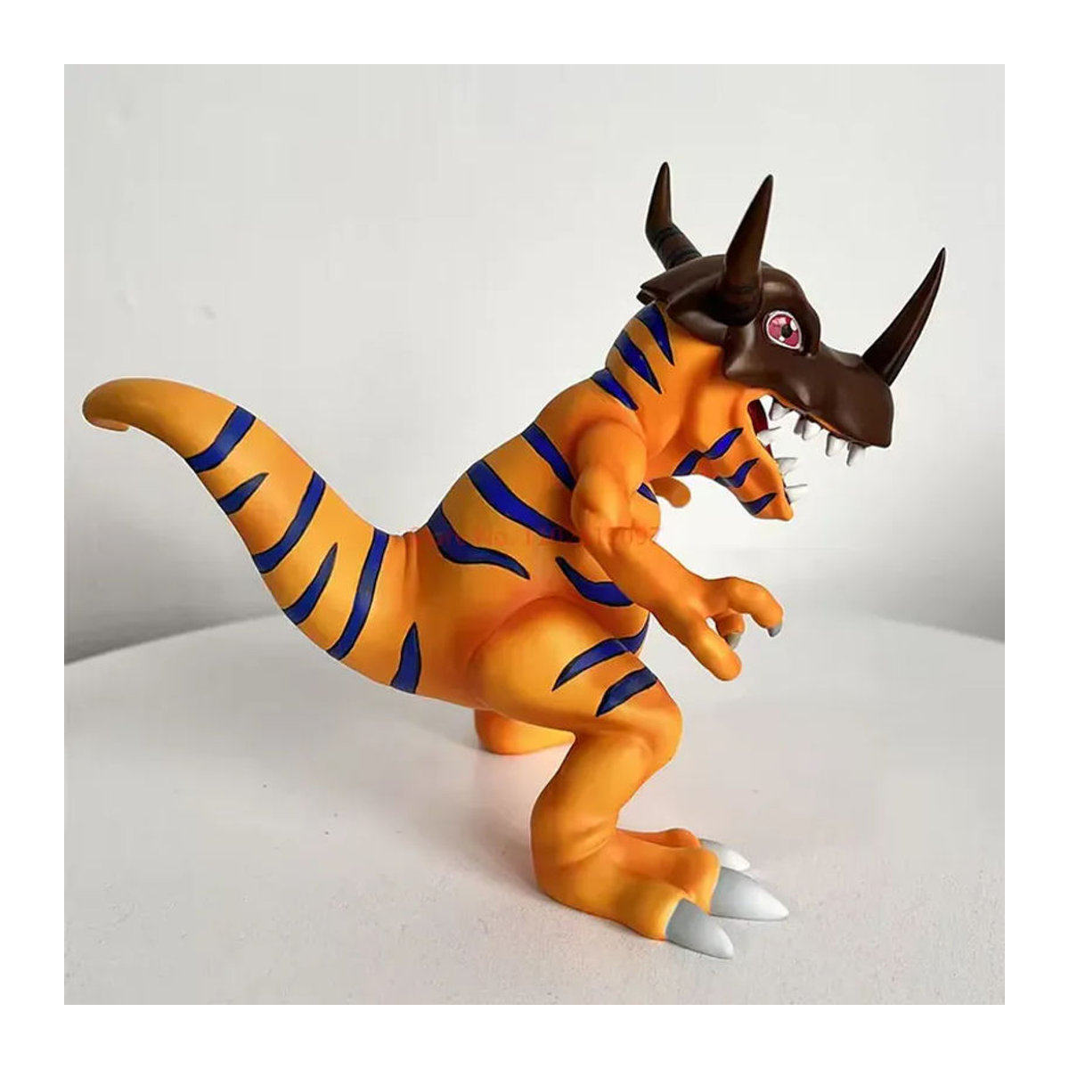 Bandai Digimon Anime Figuren Set mit Greymon, Agumon und Gabumon in Orange, Kunststoff-Modelle für Kinder und Sammler, Höhe: 12 cm - Bild 2