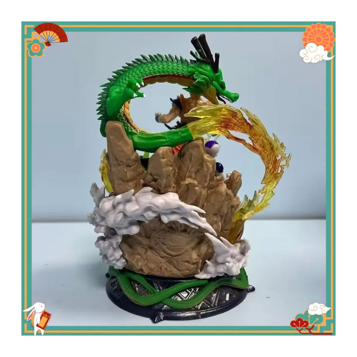 Bandai Dragon Ball 6. Jubiläum Goku Hochwertige Edition GK Muskel-Tanz-Wolken Anime Modell-Statue aus Kunstharz, mehrfarbig - Bild 4