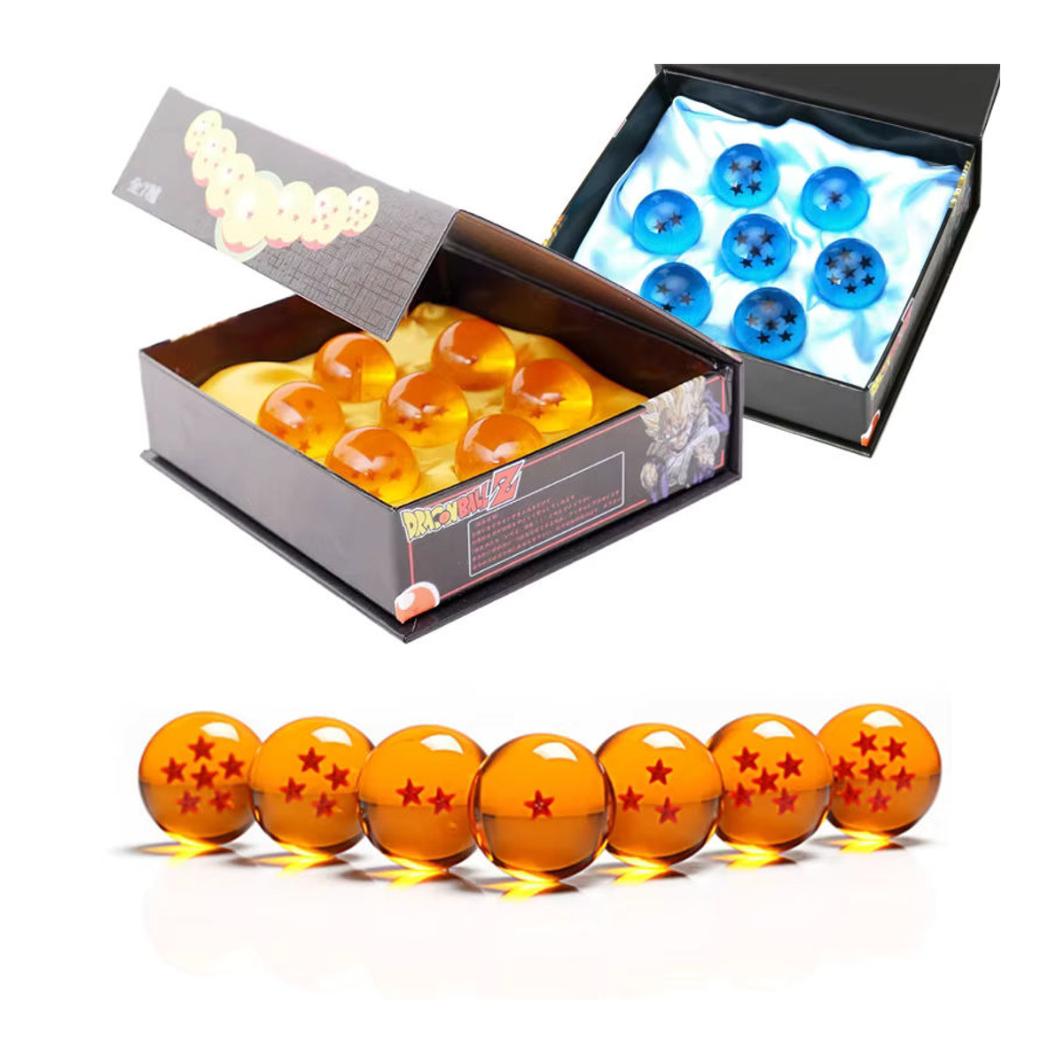 Bandai Dragon Ball 7 Sterne Kristallkugel aus Kunstharz, Orange, Durchmesser: 3,5 cm - Bild 2