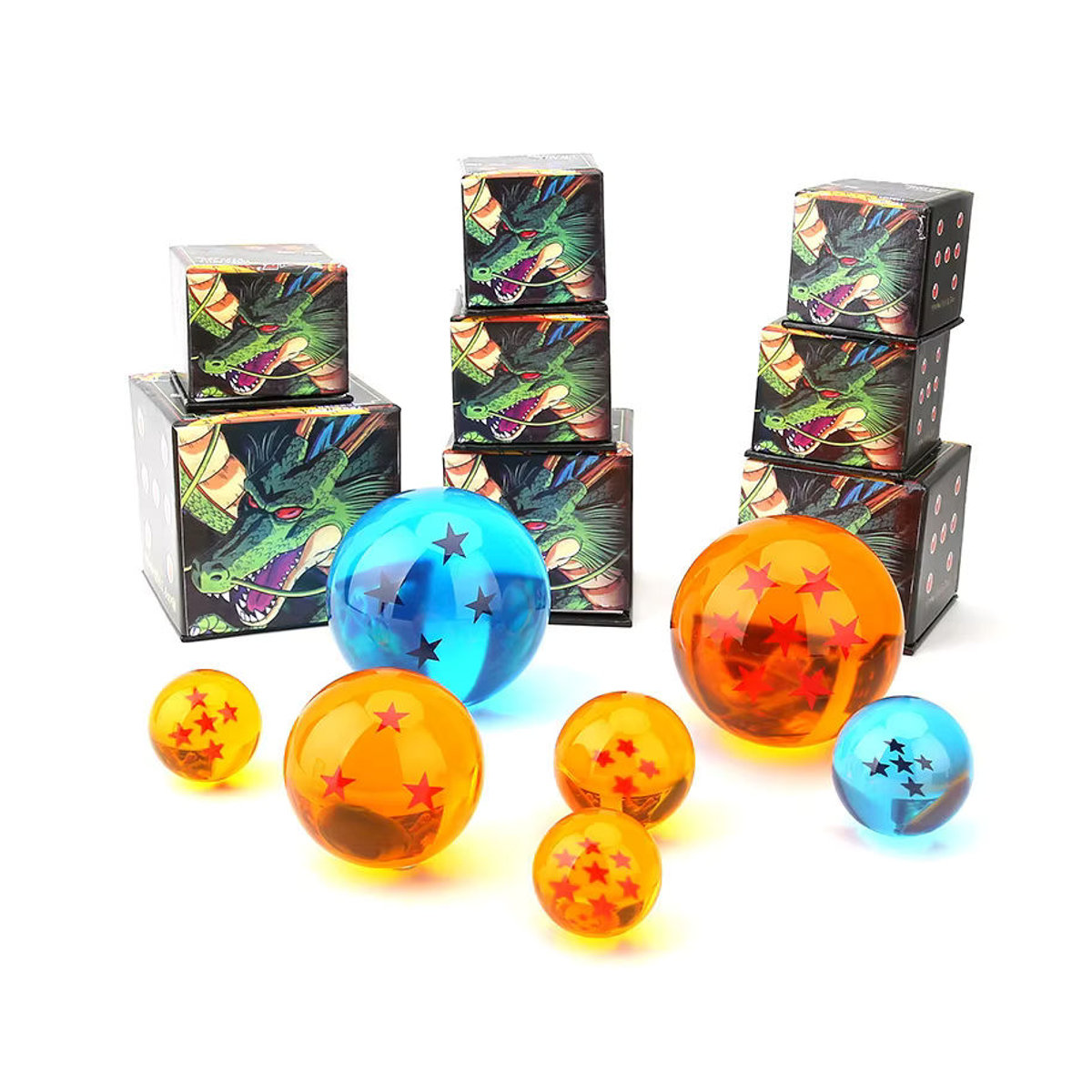 Bandai Dragon Ball 7 Sterne Kristallkugel aus Kunstharz, Orange, Durchmesser: 3,5 cm - Bild 3