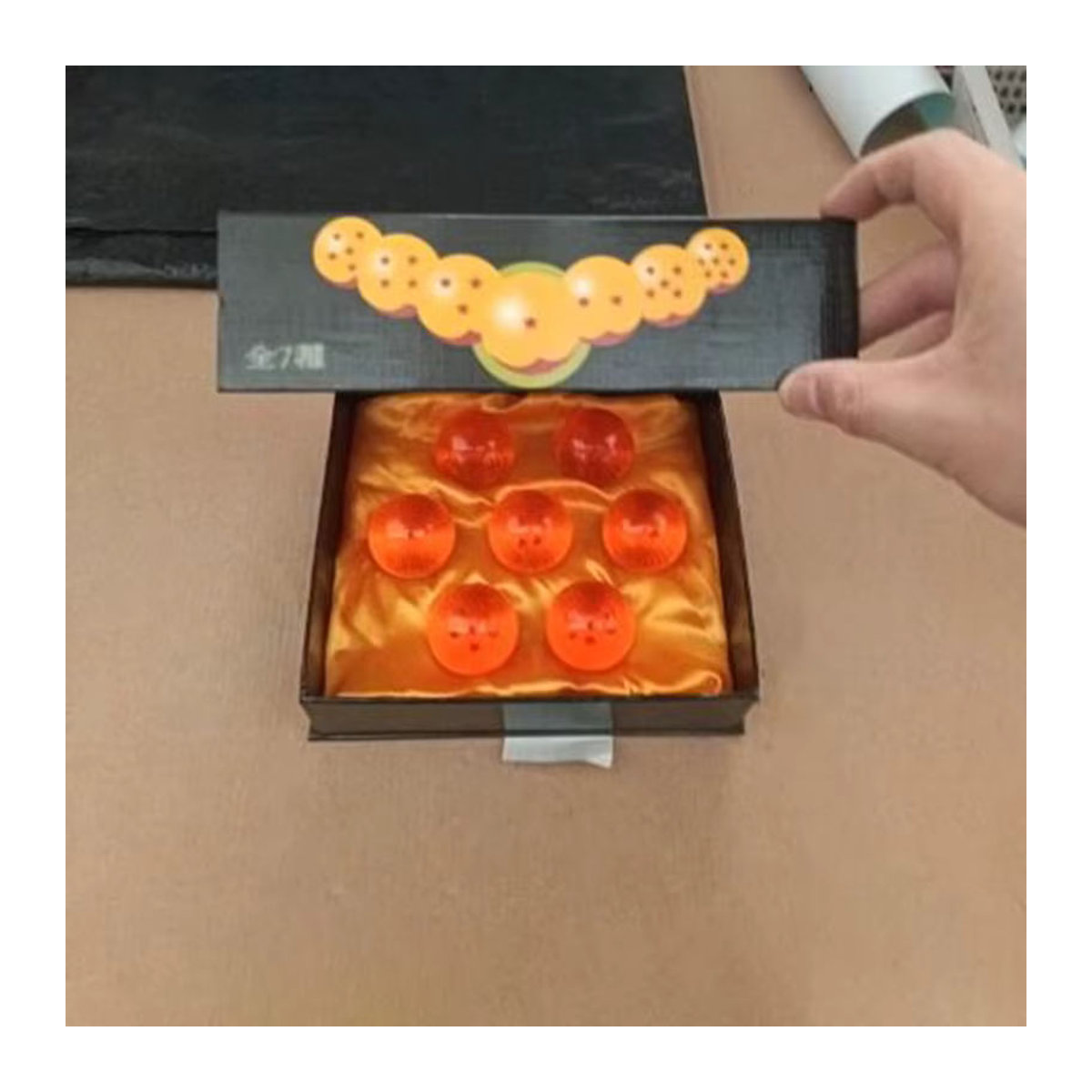 Bandai Dragon Ball 7 Sterne Kristallkugel aus Kunstharz, Orange, Durchmesser: 3,5 cm - Bild 5