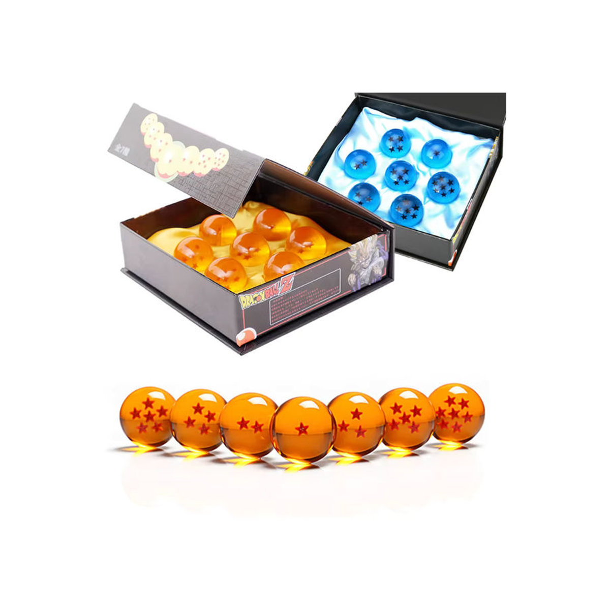 Bandai Dragon Ball 7 Sterne Kristallkugel aus Kunstharz, Orange, Durchmesser: 3,5 cm - Bild 6